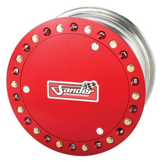 Sander Direct Mount Front Wheel, 13x7, 4 Inch Offset, Beadlock and Cover