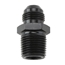 Black Straight -12 AN Flare to 1/2 Inch NPT Pipe Adapter Fitting Black Straight -12 AN Flare to 1/2 Inch NPT Pipe Adapter Fitting