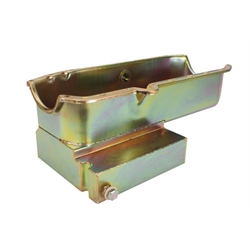 Speedway Chevy Claimer Oil Pan w/ Inspection Plug, Right Side Dipstick, '80-'85