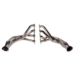 B/B Chevy Fender Well Headers, Chrome