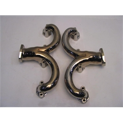 Garage Sale - Tru-Ram Small Block Chevy Stainless Exhaust Manifolds, Polished