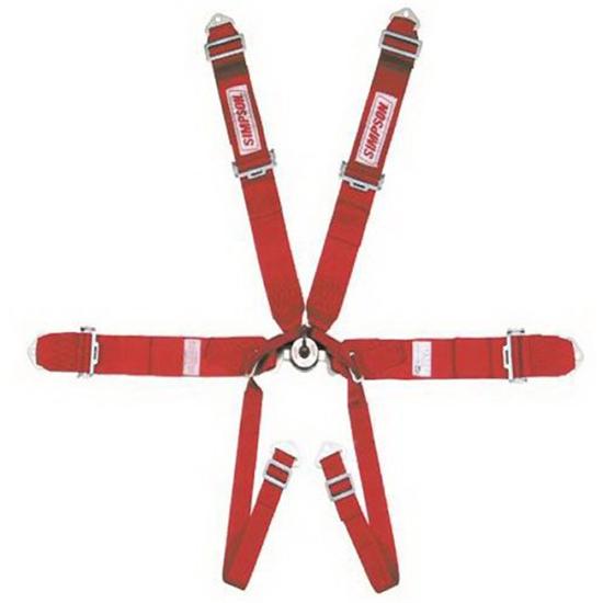 Simpson 6-Point Harness, Cam-Lock Pull-Up Seat Belt Set