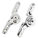 1909-22 Ford Model T Roadster Windshield Hinges, Non-Functional, Chrome