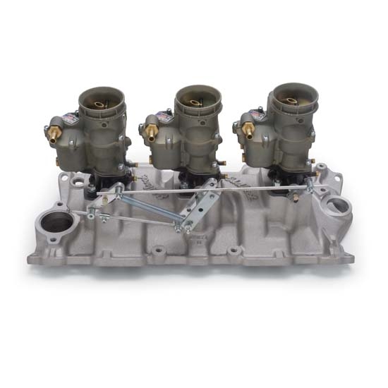 Edelbrock 2015 Vintage Intake Manifold/Carburetor Kit, Chevy eBay