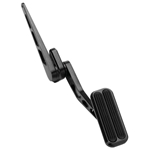 Lokar XBAG-6004 Standard Black Billet Aluminum Throttle Pedal w/Rubber
