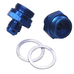 Carb Inlet Fitting Adapter, -6 AN to 7/8-20