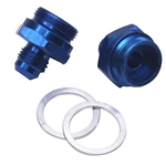 Carb Inlet Fitting Adapter, -6 AN to 7/8-20