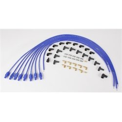 Taylor Cable 70655 8mm Spark Plug Wires, Straight, Resistor Core, Blue