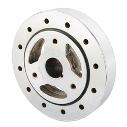 Small Block Chevy Harmonic Balancer, 6-3/4 Inch, Chrome