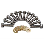 TI64 187 Titanium Beadlock Bolt Kit, 1/4 Inch-20 x 1 Inch, Micro Sprint