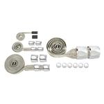Chrome Braided Hose Covering Kit