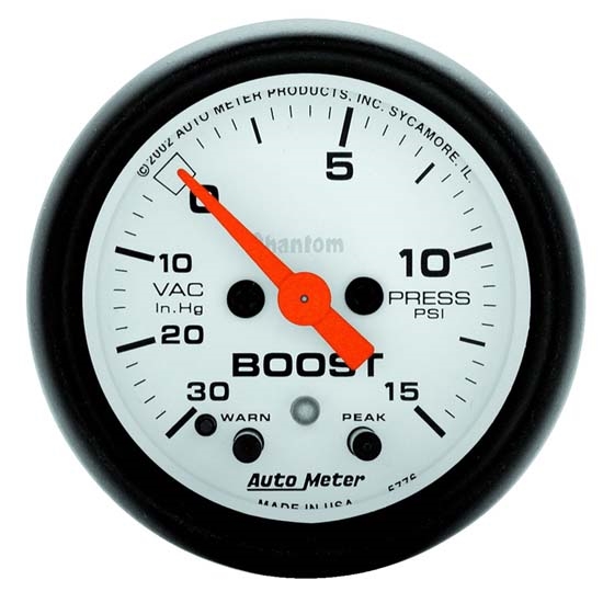 Auto Meter 5776 Phantom Digital Stepper Motor Boost/Vacuum Gauge Auto Meter 5776 Phantom Digital Stepper Motor Boost/Vacuum Gauge
