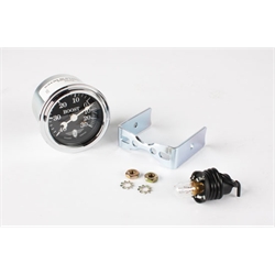 Stewart Warner 82492 Wings Boost Gauge, Black