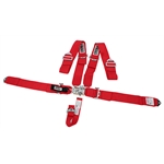 Crow Enterprizes 11002 Bolt-In 5-Point Harness, Pull Down, Red