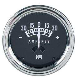 Stewart Warner 82200 Standard Ammeter Gauge-2-1/16 Inch, 30-0-30 Amps
