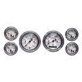 Stewart Warner 82222 Wings Six Gauge Set, Electric, White Face