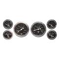 Stewart Warner 82223 Wings Six Gauge Set, Electric, Black Face
