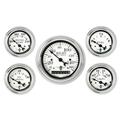 Stewart Warner 82228 Wings Five Gauge Set, Electric, White Face