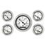 Stewart Warner Wings Five Gauge Set, Electric, White Face