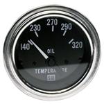 Stewart Warner 82308 Deluxe 2-1/16 Inch Electric Oil Temperature Gauge