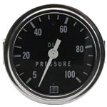 Stewart Warner 82406 2-5/8 Inch Deluxe Mechanical Oil Pressure Gauge