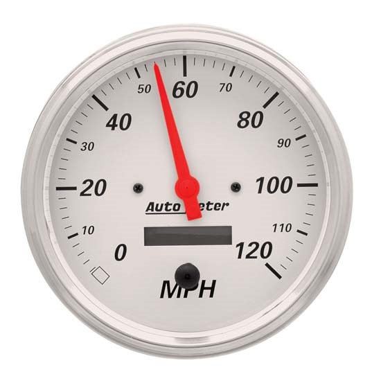 Auto Meter 1389 Arctic White Air-Core Speedometer Gauge Auto Meter 1389 Arctic White Air-Core Speedometer Gauge