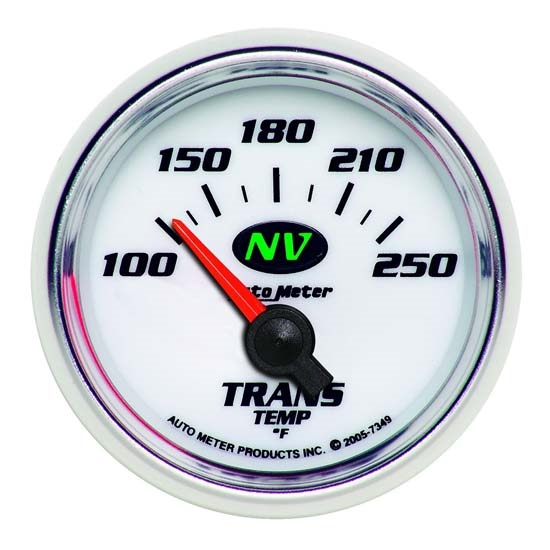 Auto Meter 7349 NV Air-Core Transmission Temperature Gauge Auto Meter 7349 NV Air-Core Transmission Temperature Gauge