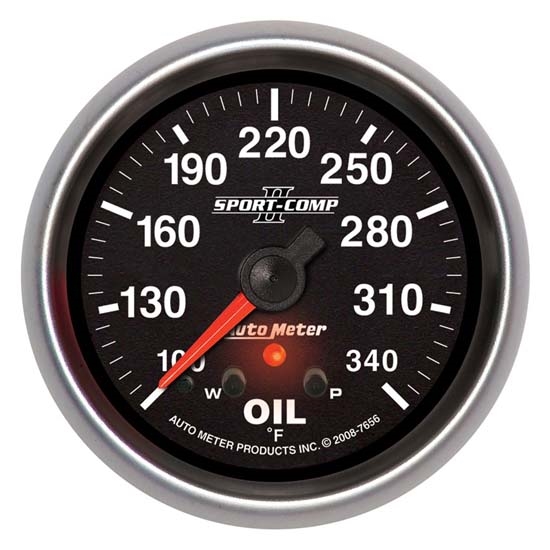 Auto Meter 7656 Sport-Comp II Digital Stepper Motor Oil Temp Gauge Auto Meter 7656 Sport-Comp II Digital Stepper Motor Oil Temp Gauge