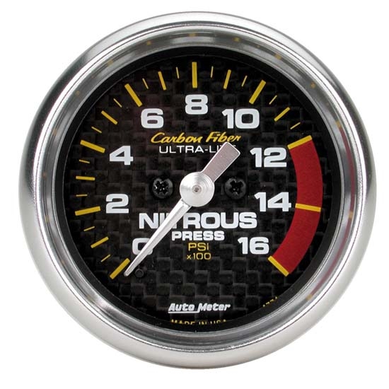Auto Meter 4774 Carbon Fiber Digital Stepper Motor Nitrous Press Gauge Auto Meter 4774 Carbon Fiber Digital Stepper Motor Nitrous Press Gauge
