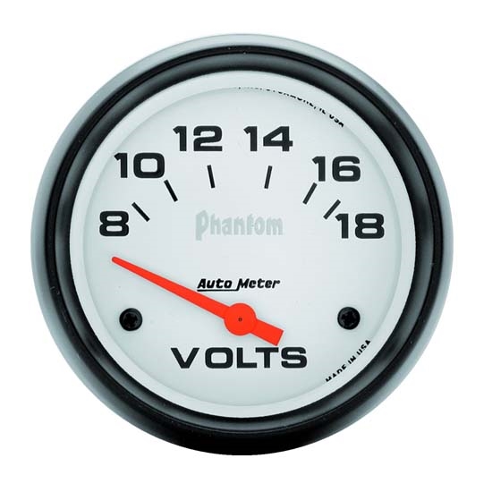 Auto Meter 5891 Phantom Air-Core Electric Voltmeter Gauge, 2-5/8 Inch Auto Meter 5891 Phantom Air-Core Electric Voltmeter Gauge, 2-5/8 Inch
