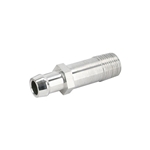 Long Chrome Heater Hose Fitting, 5/8 Inch Hose