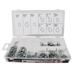 Grease Zerk Fitting Assortment - 70 Piece