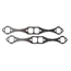 Extreme Exhaust Gaskets, Small Block Chevy, 1-5/8 Inch Oval Port Extreme Exhaust Gaskets, Small Block Chevy, 1-5/8 Inch Oval Port