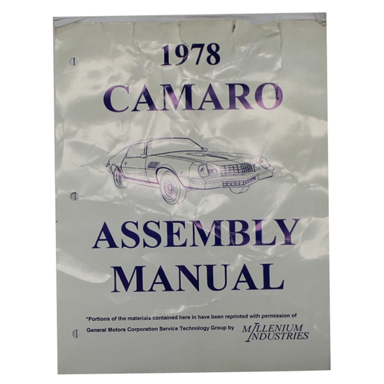 1978 Camaro Assembly Manual 1978 Camaro Assembly Manual