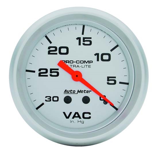 Auto Meter 4484 Ultra-Lite Mechanical Vacuum Gauge, 2-5/8 Inch Auto Meter 4484 Ultra-Lite Mechanical Vacuum Gauge, 2-5/8 Inch