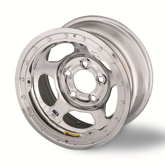 Bassett 58AF4ICL 15X8 Inertia 5on4.5 4 BS IMCA Chrome Beadlock Wheel Bassett 58AF4ICL 15X8 Inertia 5on4.5 4 BS IMCA Chrome Beadlock Wheel