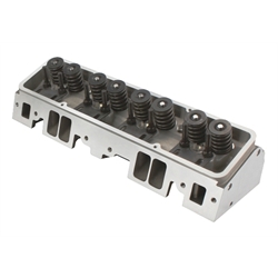 Flo-Tek 101505 Assembled Small Block Chevy Aluminum Heads, Angle Plug