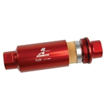 Aeromotive 12301 10 Micron Red High Flow Fuel Filter, ORB-10 Ports