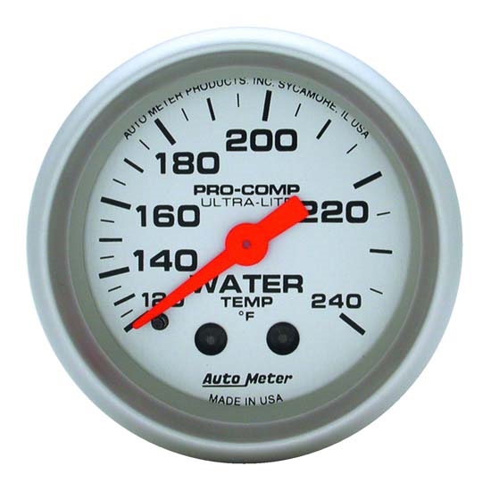 Auto Meter 4333 Ultra-Lite Mechanical Water Temperature Gauge Auto Meter 4333 Ultra-Lite Mechanical Water Temperature Gauge