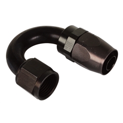Aeroquip FBM4464 Hose End Coupler Fitting, 180 Degree, Black, -10 AN