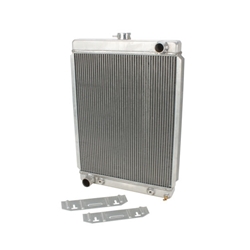 Universal Aluminum Radiator - 27 Inch Tall, Driver Side Outlet