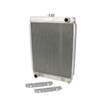 Universal Aluminum Radiator - 27 Inch Tall, Driver Side Outlet