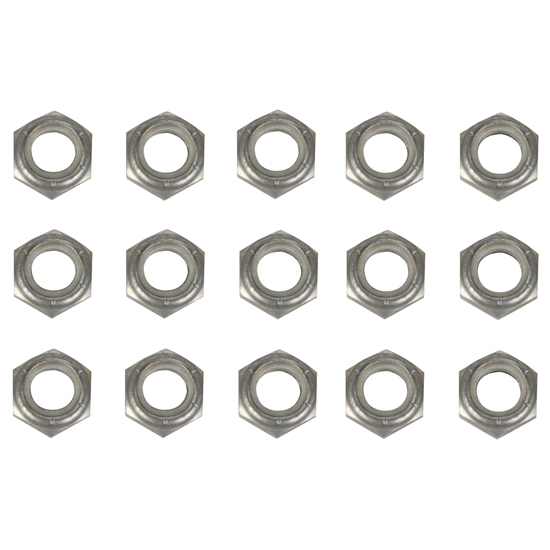 1/2 Inch Aluminum Nylock Bolt Nuts, 15 Pack 1/2 Inch Aluminum Nylock Bolt Nuts, 15 Pack