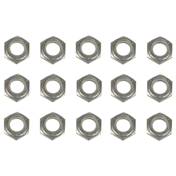 1/2 Inch Aluminum Nylock Bolt Nuts, 15 Pack