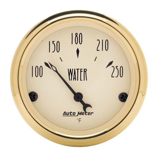 Auto Meter 1538 Golden Oldies Air-Core Water Temperature Gauge Auto Meter 1538 Golden Oldies Air-Core Water Temperature Gauge