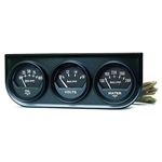 Auto Meter 2348 Auto Gage Mechanical 3 Gauge Console, Oil/Water/Volt