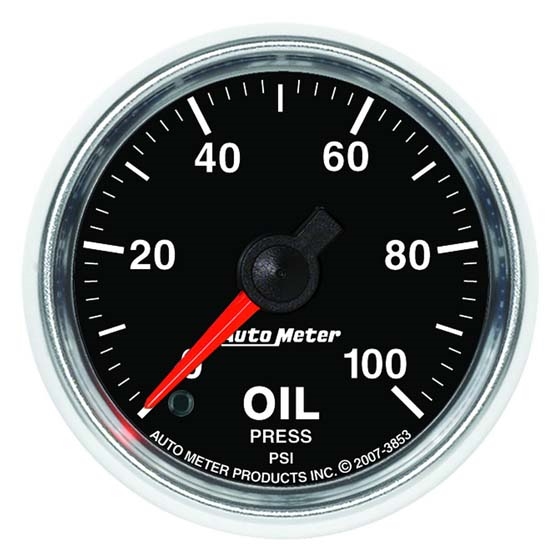 Auto Meter 3853 GS Digital Stepper Motor Oil Pressure Gauge Auto Meter 3853 GS Digital Stepper Motor Oil Pressure Gauge