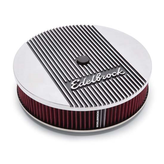 Edelbrock 4266 Elite Series Aluminum Air Cleaner, Round, 14 Inch