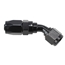 Speedway Full Flow Swivel Hose End Fitting, 45 Degree Angle, Black, -12 AN Speedway Full Flow Swivel Hose End Fitting, 45 Degree Angle, Black, -12 AN
