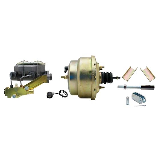 55-57 Fullsize Chevy Brake Booster Kit, 1-1/8 In Bore, Zinc 55-57 Fullsize Chevy Brake Booster Kit, 1-1/8 In Bore, Zinc